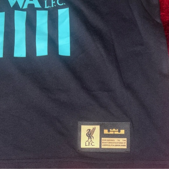 Nike Liverpool FC X LeBron James 2023/24 Max90 Soccer Tee Men's SMALL FQ6585-010 - Picture 2 of 4